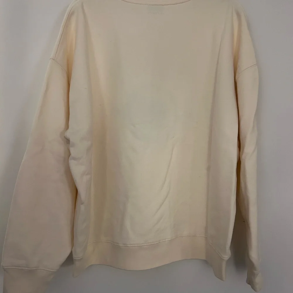 ANINE BING WOMENS MILES CREWNECK COLLEGIATE SWEATSHIRT CREAM SIZE MEDIUM - Picture 5 of 10